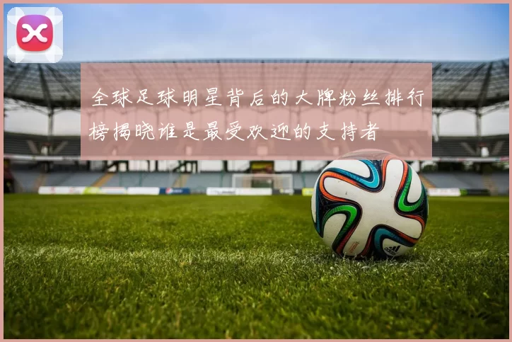 全球足球明星背后的大牌粉丝排行榜揭晓谁是最受欢迎的支持者